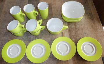 Mepal campingservies kunststof Lime groen 14 stuks. beschikbaar voor biedingen