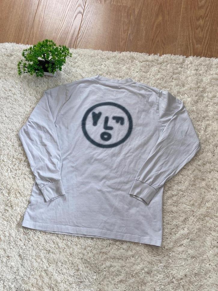 Olaf Oversized Longsleeve Wit met Grijze Details - Maat M, Kleding | Heren, Truien en Vesten, Zo goed als nieuw, Maat 48/50 (M)