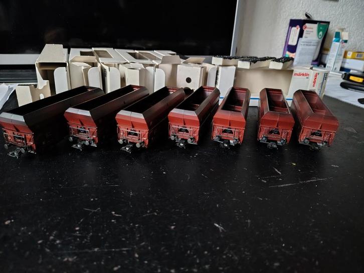 Märklin H0 4624 Onderlosser 7 stuks, Hobby en Vrije tijd, Modeltreinen | H0, Gebruikt, Wagon, Wisselstroom, Märklin, Verzenden