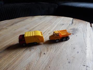 Matchbox Vuilniswagen en Siku kiepwagen Volvo Scania.   beschikbaar voor biedingen