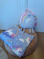 Unicorn plaid en kussen, Ophalen, Zo goed als nieuw, Kleed of Kussen