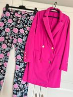 Studio anneloes set M dean flower broek & bonded blazer, Kleding | Dames, Ophalen of Verzenden, Zo goed als nieuw, Roze