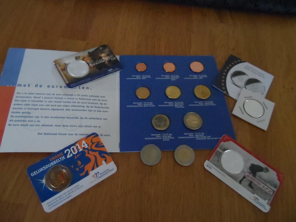 Setje div. munten, Ophalen of Verzenden, Koningin Beatrix, Euro's