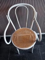 Vintage Thonet style met webbing zitting stoel., Ophalen of Verzenden