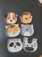Kinder servies. Dierenbordjes., Huis en Inrichting, Ophalen of Verzenden, Zo goed als nieuw, Aardewerk, Overige stijlen