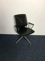 Vitra Meda Conference vergaderstoel, zwart leder, chroom, Ophalen, Gebruikt, Zwart, Metaal