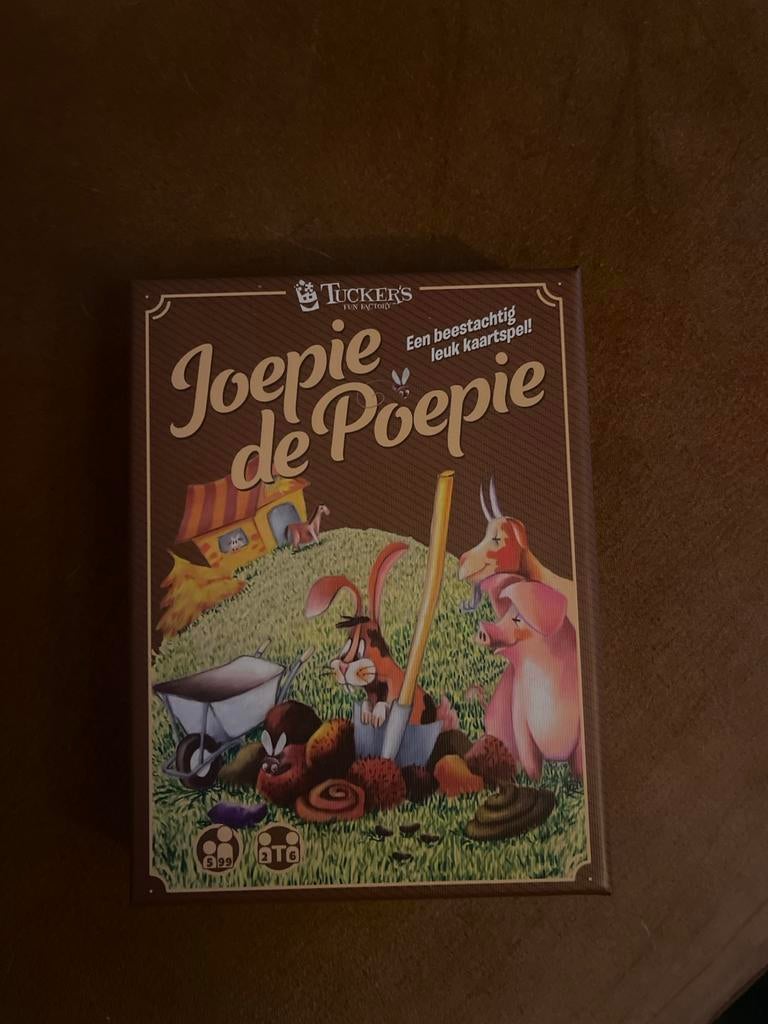 Joepie de Poepie - Nieuw kaartspel!, Drie of vier spelers, Ophalen, Nieuw