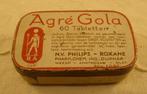 Oud blikje Agré Gola, Verzamelen, Blikken, Ophalen of Verzenden, Gebruikt, Overige, Overige merken