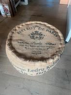 Brocante poef, Huis en Inrichting, Overige materialen, Gebruikt, 50 tot 75 cm, Ophalen of Verzenden