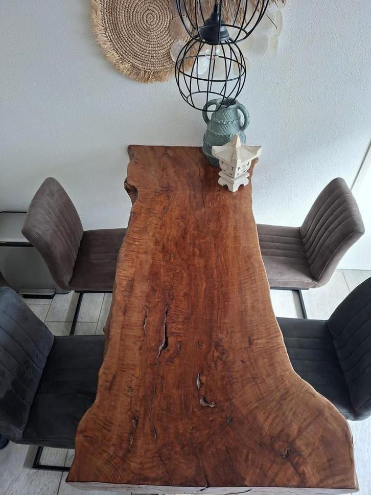 Set van 4 stijlvolle barkrukken, Huis en Inrichting, Complete eetkamers, Zo goed als nieuw, 4 tot 6 stoelen, Ophalen of Verzenden