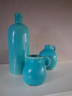 Set blauwe vazen €15, Huis en Inrichting, Ophalen, Zo goed als nieuw