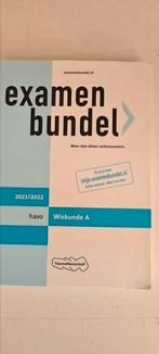 havo Wiskunde A 2021/2022 examenbundel, Ophalen of Verzenden, Zo goed als nieuw, HAVO, Nederlands