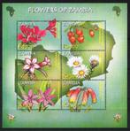 Zambia Mi nr 1417/1422 klb. postfris Bloemen, Postzegels en Munten, Postzegels | Thematische zegels, Verzenden, Postfris, Dier of Natuur