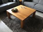 Massief eiken salon tafel + eetkamertafel., Ophalen, Gebruikt, Minder dan 50 cm, 100 tot 150 cm