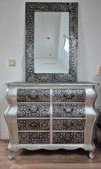 Ladekastje met bijpassende spiegel, Ophalen, Gebruikt, 50 tot 100 cm, 3 of 4 laden