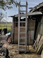 3 delig uitschuifbare ladder, Doe-het-zelf en Verbouw, Ladders en Trappen, Ophalen, Zo goed als nieuw, Ladder, Opvouwbaar of Inschuifbaar