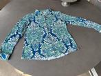 Blauw/groen/wit Angelle Milan travel blousje, maat M, Kleding | Dames, Maat 38/40 (M), Overige kleuren, Angelle Milan, Verzenden