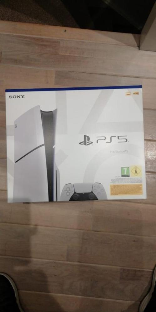 Playstation 5 (PS5) slim disk 1 TB splinter nieuw, Spelcomputers en Games, Spelcomputers | Sony PlayStation 5, Nieuw, Playstation 5