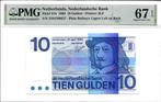 10 gulden 1968 'Frans Hals' PMG 67 EPQ Uncirculated, Postzegels en Munten, Bankbiljetten | Nederland, Ophalen of Verzenden, 10 gulden