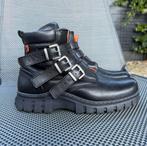 Stoere MAG bikerboots met zijrits en gespjes, Kleding | Dames, Schoenen, Zwart, Lage of Enkellaarzen, Ophalen of Verzenden, Zo goed als nieuw
