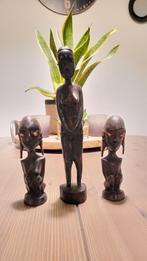 Houten beelden in Afrikaanse stijl, Antiek en Kunst, Kunst | Beelden en Houtsnijwerken, Ophalen