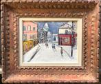 Schilderij montmartre parijs kunst, Ophalen of Verzenden