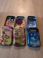 Pokémon Tin met Munt & Sticker, Ophalen of Verzenden, Gebruikt, Overige typen