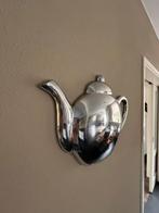 Decoratie zilveren theepot voor aan de muur, Huis en Inrichting, Ophalen, Zo goed als nieuw
