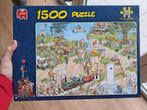 Jan van haasteren puzzel 1500 stukjes De golfbaan, Ophalen of Verzenden, 500 t/m 1500 stukjes, Zo goed als nieuw, Legpuzzel