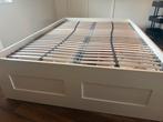 Brimnes ledikant 140x200 (Ikea), Ophalen, Wit, Tweepersoons, 140 cm