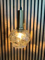 Vintage glazen hanglamp - Nieuwe bedrading, Ophalen of Verzenden, Gebruikt, Glas, Minder dan 50 cm