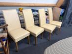 Eetkamerstoelen 4 stuks, Huis en Inrichting, Stoelen, Ophalen, Gebruikt, Overige kleuren, Rechte stoel