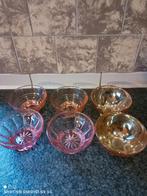 Vintage schaaltjes persglas, Ophalen of Verzenden