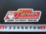 sticker leiden bowling hans menken, Verzamelen, Ophalen, Zo goed als nieuw