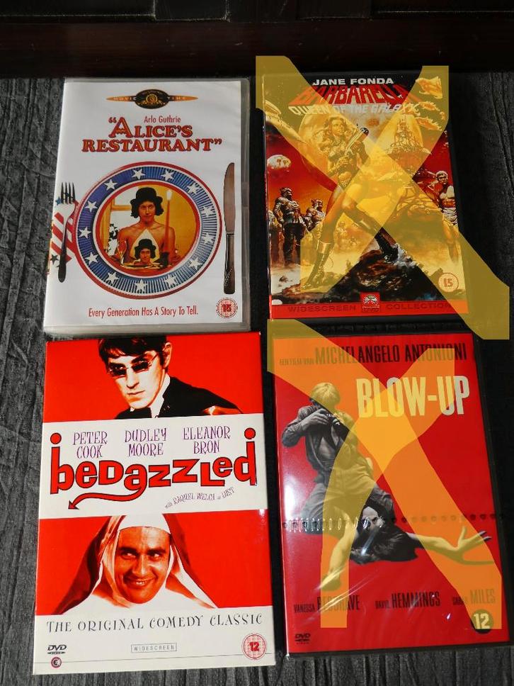 Veel dvd's sixties seventies films deel 2, Cd's en Dvd's, Dvd's | Filmhuis, Zo goed als nieuw, Overige gebieden, Vanaf 12 jaar