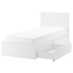 IKEA Malm Bed 90x200 met Lades & Lattenbodem, Ophalen, Gebruikt, 90 cm, Eenpersoons
