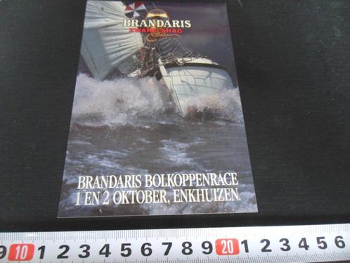 sticker tabak zware shag BRANDARIS bolkoppenrace enkhuizen *, Verzamelen, Stickers, Zo goed als nieuw, Bedrijf of Vereniging, Ophalen