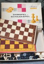 Vintage Damspel - Schaakspel. Uitgave homas spellen., Hobby en Vrije tijd, Gezelschapsspellen | Bordspellen, Ophalen of Verzenden