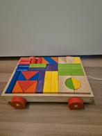 Houten blokkenkar met diverse vormen, Ophalen of Verzenden, Zo goed als nieuw, Overige merken