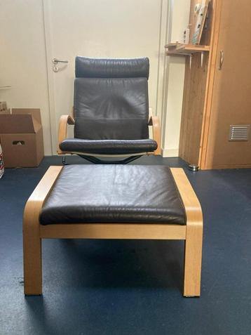 ikea poang fauteuil met voetenbank beschikbaar voor biedingen