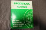 Honda XL500S 1979 motorcycle shop manual XL500 S handbuch, Ophalen of Verzenden, Honda