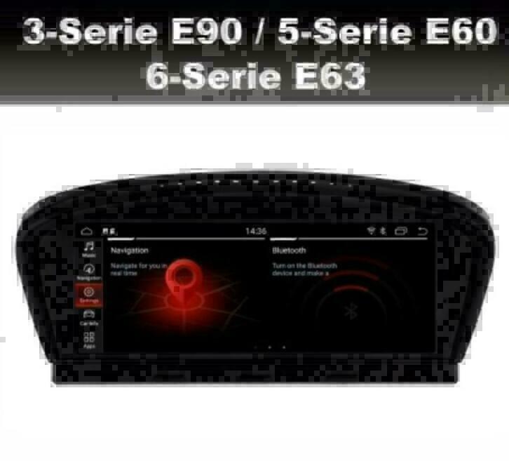 BMW E60 5-serie E63 6-serie android 9.0 wifi navigatie dab+, Auto diversen, Autoradio's, Ophalen of Verzenden