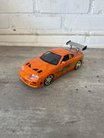 Toyota Supra Fast and Furious 1:24 Oranje Jada Toys, Hobby en Vrije tijd, Modelauto's | 1:24, Ophalen, Zo goed als nieuw, Auto
