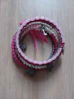 Wikkelarmband dames Pink ribbon., Ophalen of Verzenden, Zo goed als nieuw