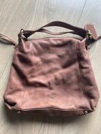 Bruine leren handtas van fab, Ophalen of Verzenden, Gebruikt, Bruin, Handtas