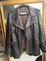 Dolce & Gabbana Leren Bikerjack Pantervoering maat 38, Kleding | Dames, Maat 38/40 (M), Zwart, Ophalen of Verzenden, Zo goed als nieuw