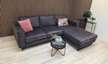 ‼️Stoere ecoleren chaise hoekbank ‼️ beschikbaar voor biedingen