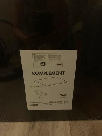 IKEA Komplement Plank zwart 58cm - Nieuw in Verpakking beschikbaar voor biedingen