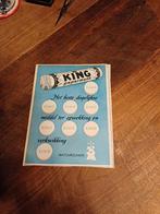 Advertentie van King pepermunt natuurzuiver 1960, Verzamelen, Ophalen of Verzenden, Zo goed als nieuw, Overige typen