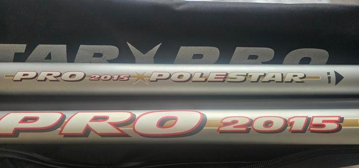 Vaste hengel 9.5 m Shakespeare pokestar pro, Watersport en Boten, Hengelsport | Witvissen, Zo goed als nieuw, Vaste hengel, Ophalen